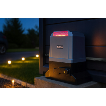 Zestaw do bramy przesuwnej napęd FORTO 800 - 4xPilot+lampka+fotokomórki+listwy+WIFI (SUPLA)