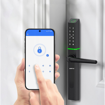 Elektroniczny zamek do drzwi TTlock KOD PIN/BT/odcisk palca Booking