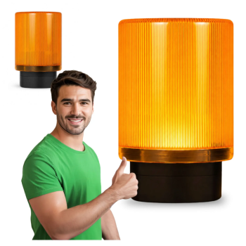 Lampa Ostrzegawcza do napędu 14VAC/12VDC 265VAC/265VDC uniwersalna z anteną (Żółta)
