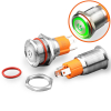 Przycisk przełącznik metalowy 16MM z podświetleniem LED