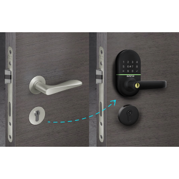 Elektroniczny zamek RC_OVU do drzwi TTlock PIN/BT