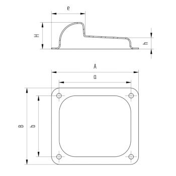 Ogranicznik/Odbojnik do bram dwuskrzydłowej