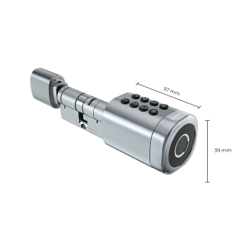 Elektroniczny zamek RCF_CYLINDER_68 do drzwi wkładka TTlock PIN bramka+czujnik+5x brelok
